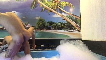 Fudemos gostoso na piscina do hotel, troca troca com muito tesao