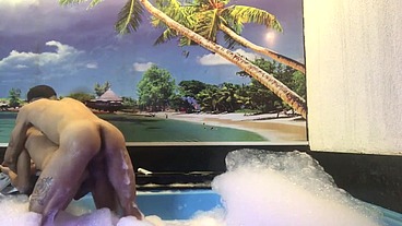 Fudemos gostoso na piscina do hotel, troca troca com muito tesao