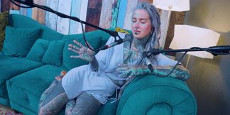 I talk about Z - zeal - ASMR podcast SFW talking goth skinny girl dreadlocks tattoo model inked girl