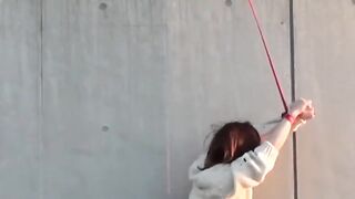 Asian Babe's Piss Play - Fetish Exploration with Solo Female