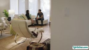 Ts beauty Khloe Kay takes neighbors cock for a depp anal ride