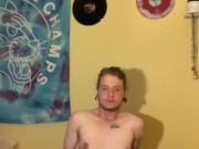 More teasing and edging my hard ftm cock.