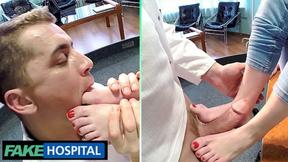 ”Redhead's Skills: Doc's Double Cumshot Delight”