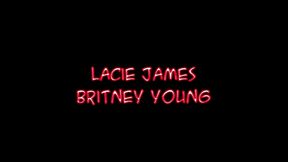 britney young and lacie james threesome blowjob on will powers big cock