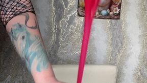 Non pop big red cristall balloon