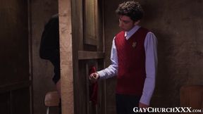 Twink confesses into wet blowjobs and forbidden barebacking