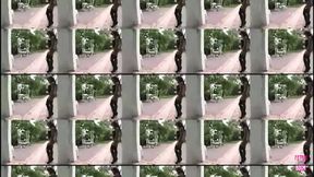 Sweet &mdash;  tight-bodied brunette gets pounded &mdash;  slammed hard in pants and throat &mdash;  explosive cumshot