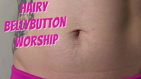 Hairy Bellybutton Worship - full video on ClaudiaKink ManyVids!