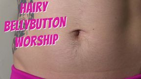 Hairy Bellybutton Worship - full video on ClaudiaKink ManyVids!