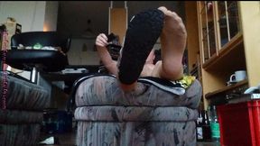 volles kondom und birkenstocks ** sperma fun 1 **