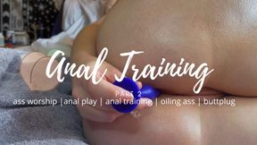 oily ass & anal play