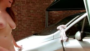 Hairy Samantha Bentley and Ryan love to fuck in the car