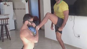 Pro Athlete Dominance: Making My Opponent Worship My Feet, Pits, and Cock