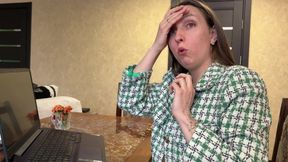 Messy Sneezing Secretary at Work