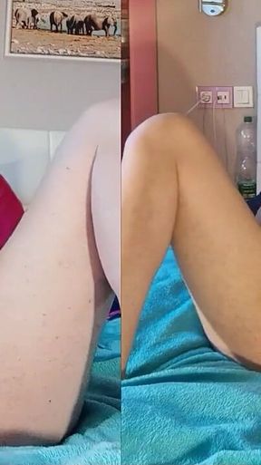TS Lilly Sophie Fucking Her Ass with Dildo and Try Pump and Cum with Masturbator and Plug in Her Ass