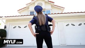 Wendy, the horniest police officer, enforces justice on boyfriends and MILFs