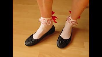 black summer sabrinas and ruffled socks, shoeplay by Isabelle-Sandrine