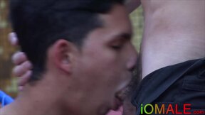 Hot pierced twink Cesar Rose fucked hard bareback outdoor