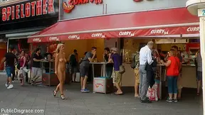 Horny Blonde Anal Slut Disgraced For Berlin Tourists - PublicDisgrace