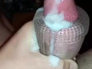 Busting a fat load cum frott