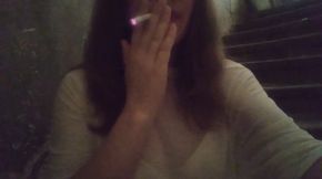 Fast smoking in the stairwell