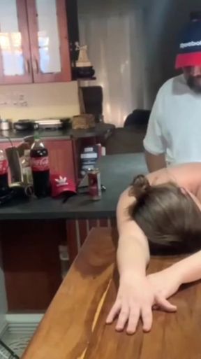 Epic moment from &quot;Perfect tits barlady fucked hard on her bar&quot;