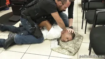 Thai police officer and black suspect in interracial blowjob scene