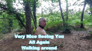 Vídeo público en solitario al aire libre de una esclava británica madura perforada golpeándose el culo en posición de follada lateral