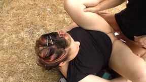 Horny 20 Year Old German Babe Gets Fucked Outdoors by a Stranger