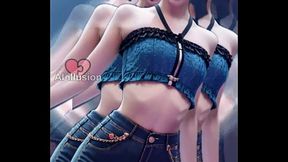 Zoey@kpop demon hunters dancing (AI-generated) (No live-action)