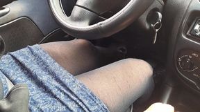 Enjoying Driving and Masturbate