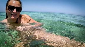 Real-life Underwater Sex in the Ocean?! Private Vacation Pussy Insemination!