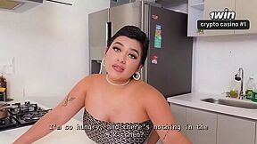 Hot stepsister asks for doggie ride, missionary and cowgirl postures with cum-shot - BBW whore!