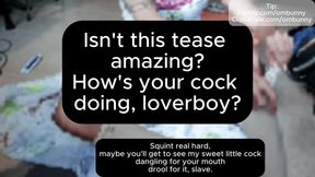 Slave for TS Cock &amp; Ass JOI Interactive Light Findom Trainer