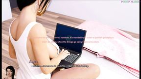 Anna - Exciting Affection by Deepsleep Games - Threesome with 2 Old Guys with Nice Cocks, Getting Interested About Anal Sex 15