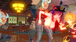 Genshin Impact Girls get their Pussies Absolutely Demolished