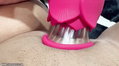 Clit Suck Toy Drives Real Gushing Multi Orgasms Solo Close Up