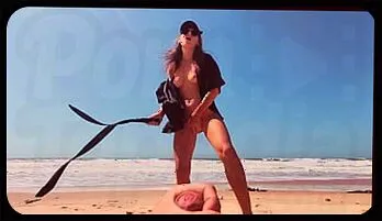 Sultry Nude Beach Pleasure: Public Foot Caresses & Intense Jerk Off