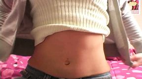 Cum on My Tummy Featuring Addison Rose