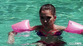 Brooke Haze, Cyrus King - Petite Babe Brooke Dives Onto That Cock