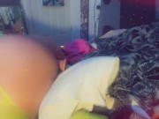 Nice trans ASS riding/shaking ass on dildo