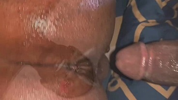 Chub boy slut out Cum dumping on ass