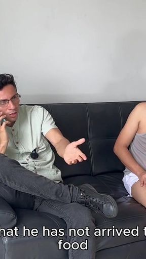 My Friend's Wife Isn't Home, She Doesn't Please Him, so I Decided to Let Him Fuck My Ass to Cheer Him up