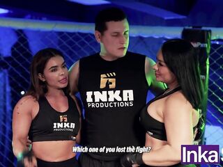 UFC trainer bangs Colombian bodybuilder with large butt.