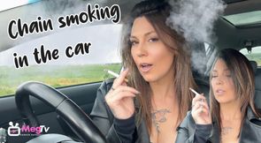 Chain smoking in the car