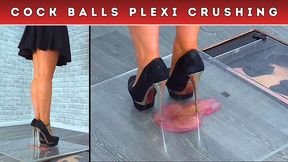 Crushing Your Cock & Balls Until They Pop Under My Plexi & Steel Heeled Platforms (247) - Split Cam 2 - Extreme Trample Trampling Crush Foot Shoe Heel CBT Fetish
