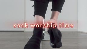 Sock worship time