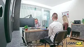 Family Pair Came To Get A Loan And Wife Decided To Screw With A Manager Right There