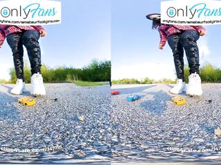 VR 3D Shoeplay Dangling Dipping Crush Angel Feet Socks Cutie Shoes Virtual Reality VR Shoe Play Gal