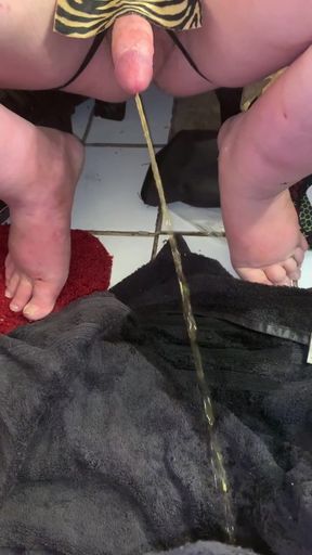 Must-see moment from &quot;Squatting and Pissing on Floor With Hard Dick While My Mate Films It Compilation&quot;